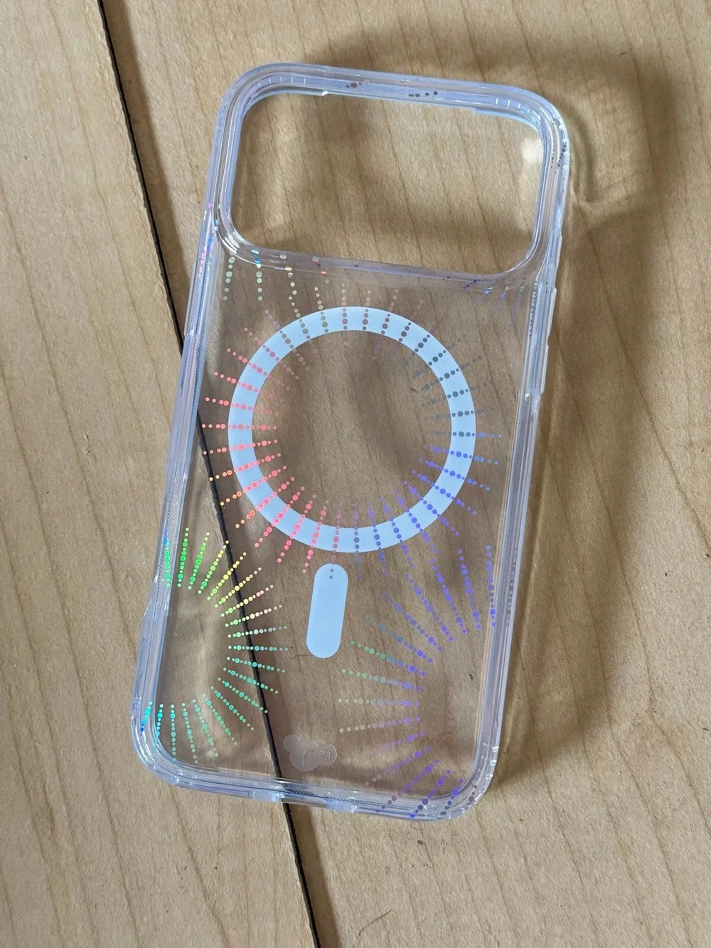 Clear Iridescent MagSafe-Compatible iPhone 17 Pro Max Case - Transparent